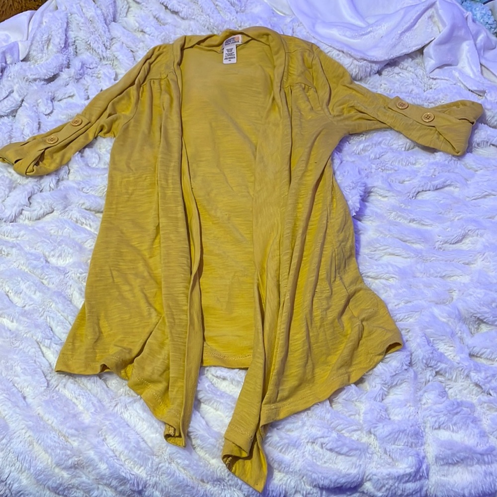 Yellow Route66 mid sleeve sweater